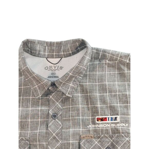 Orvis Fishing Button Up Shirts Men Sz XXL Johnson Supply Outdoor Utility Workwea - Picture 5 of 10